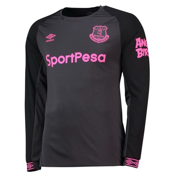 Everton Trikot Auswarts ML 2018-19 Schwarz Fussballtrikots Günstig